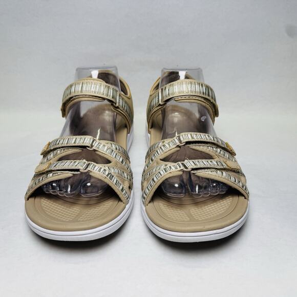 Ryka Savannah Sandals Women's Sz 9.5 M Taupe Gray Adjustable Straps Lightweight - Picture 4 of 10